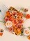 Artificial Flowers Burnt Orange Combo Box Set, 20PCS Silk Rose Peony Dahlia Faux Flowers with Stems for DIY Bridal Bouquets, Wedding Centerpieces, Baby Shower Decorations, Fall Home Party Decor